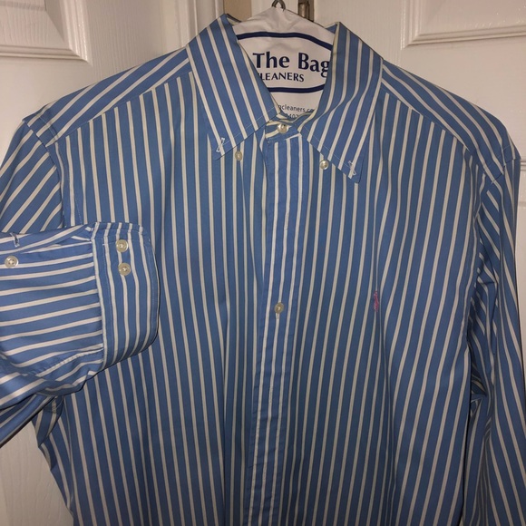 Polo Ralph Lauren long sleeve button down, sz 15, 33-34 (med), fresh dry cleaned - Picture 8 of 8